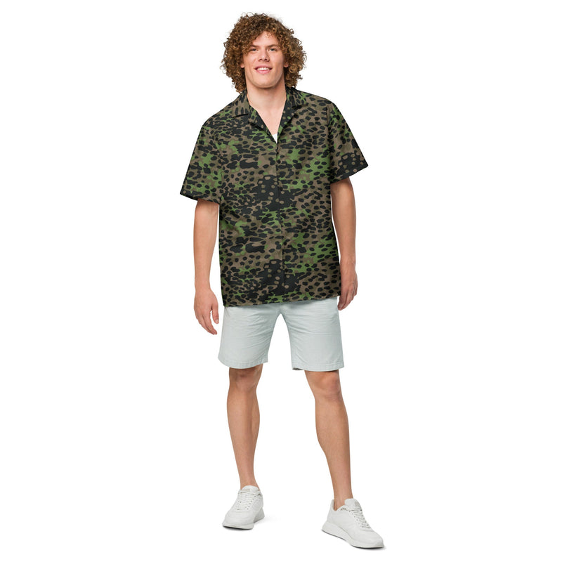 Plane Tree Platanenmuster Spring CAMO Unisex Short-Sleeve Button Shirt - Button-Up