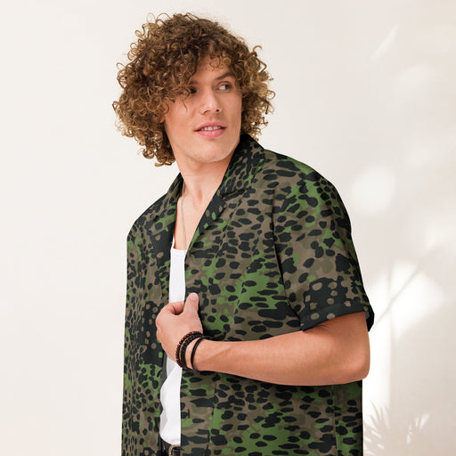 Plane Tree Platanenmuster Spring CAMO Unisex Short-Sleeve Button Shirt - Button-Up