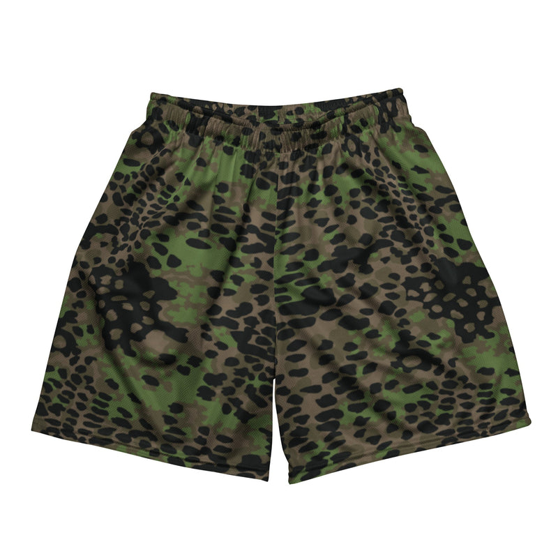 Plane Tree Platanenmuster Spring CAMO Unisex Mesh Shorts - 2XS