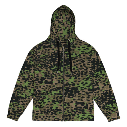 German Plane Tree Platanenmuster Spring CAMO Unisex zip hoodie - 2XS - Zip Hoodies
