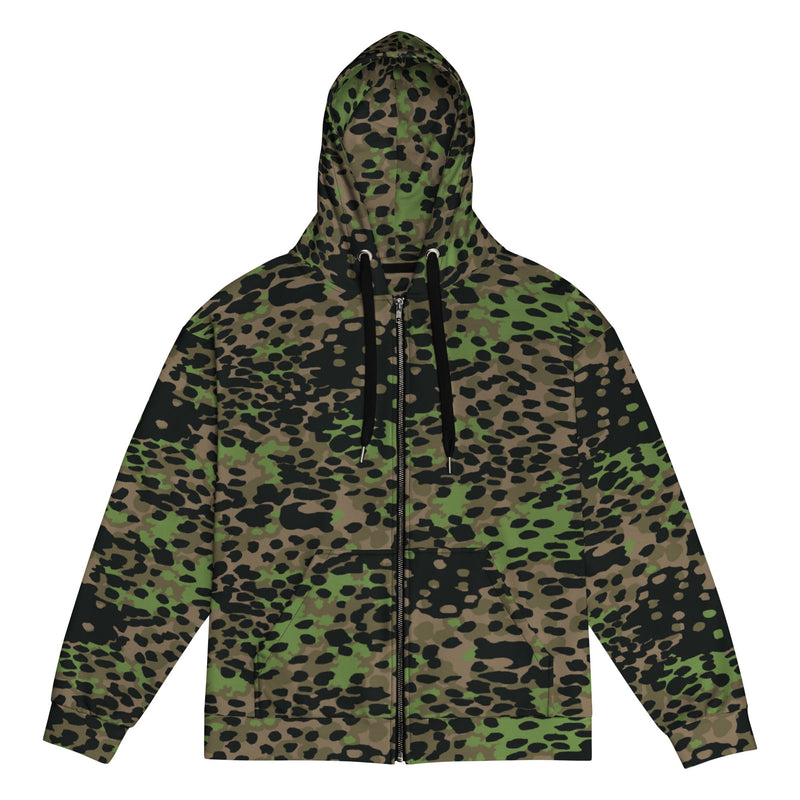 Plane Tree Platanenmuster Spring CAMO Unisex Zip Hoodie - 2XS