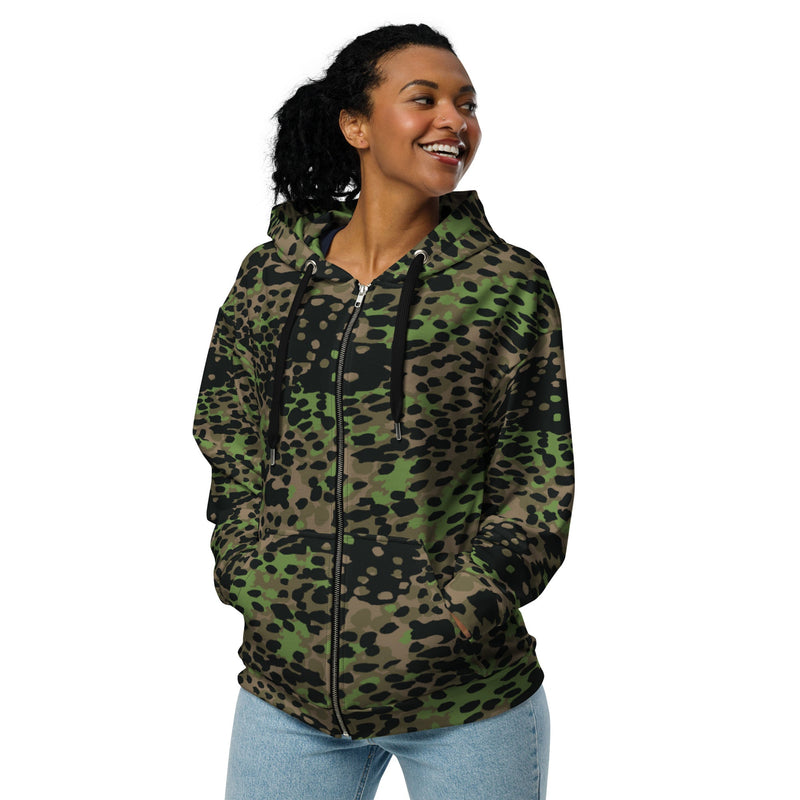Plane Tree Platanenmuster Spring CAMO Unisex Zip Hoodie