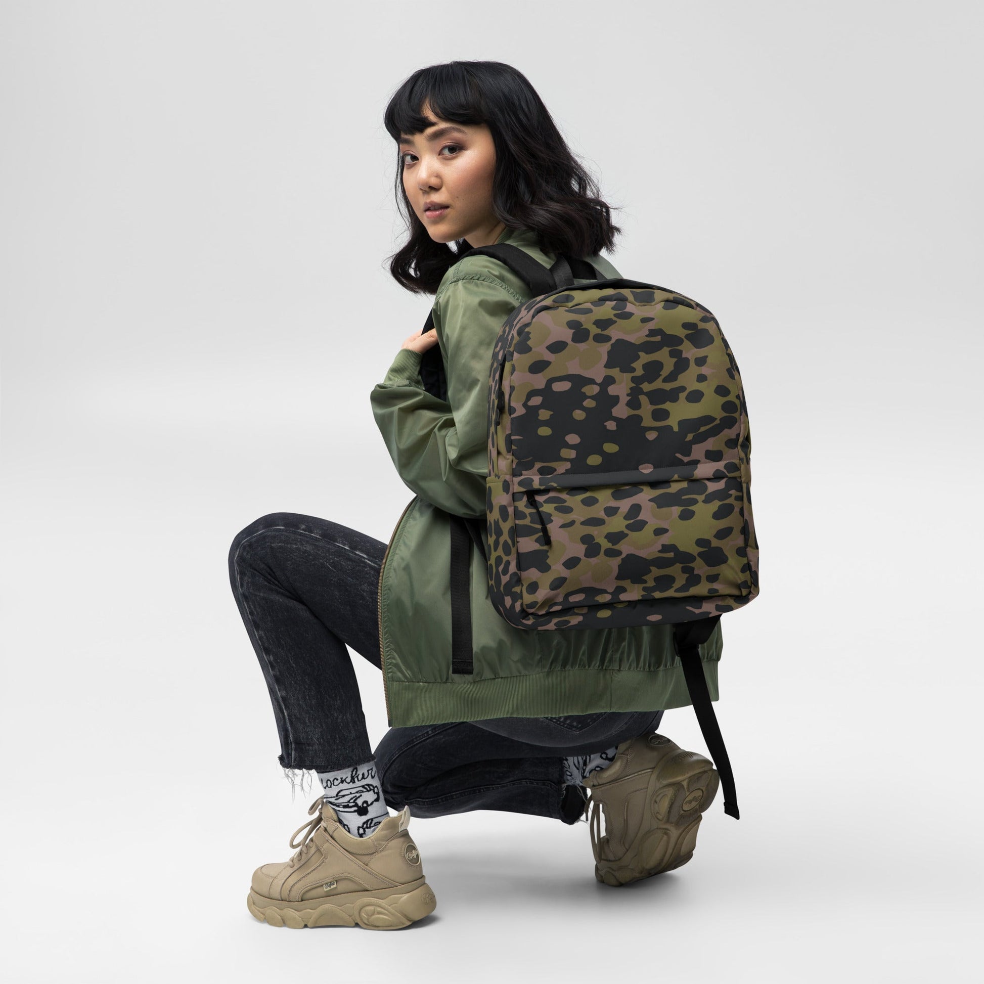 German Plane Tree Platanenmuster Summer CAMO Backpack