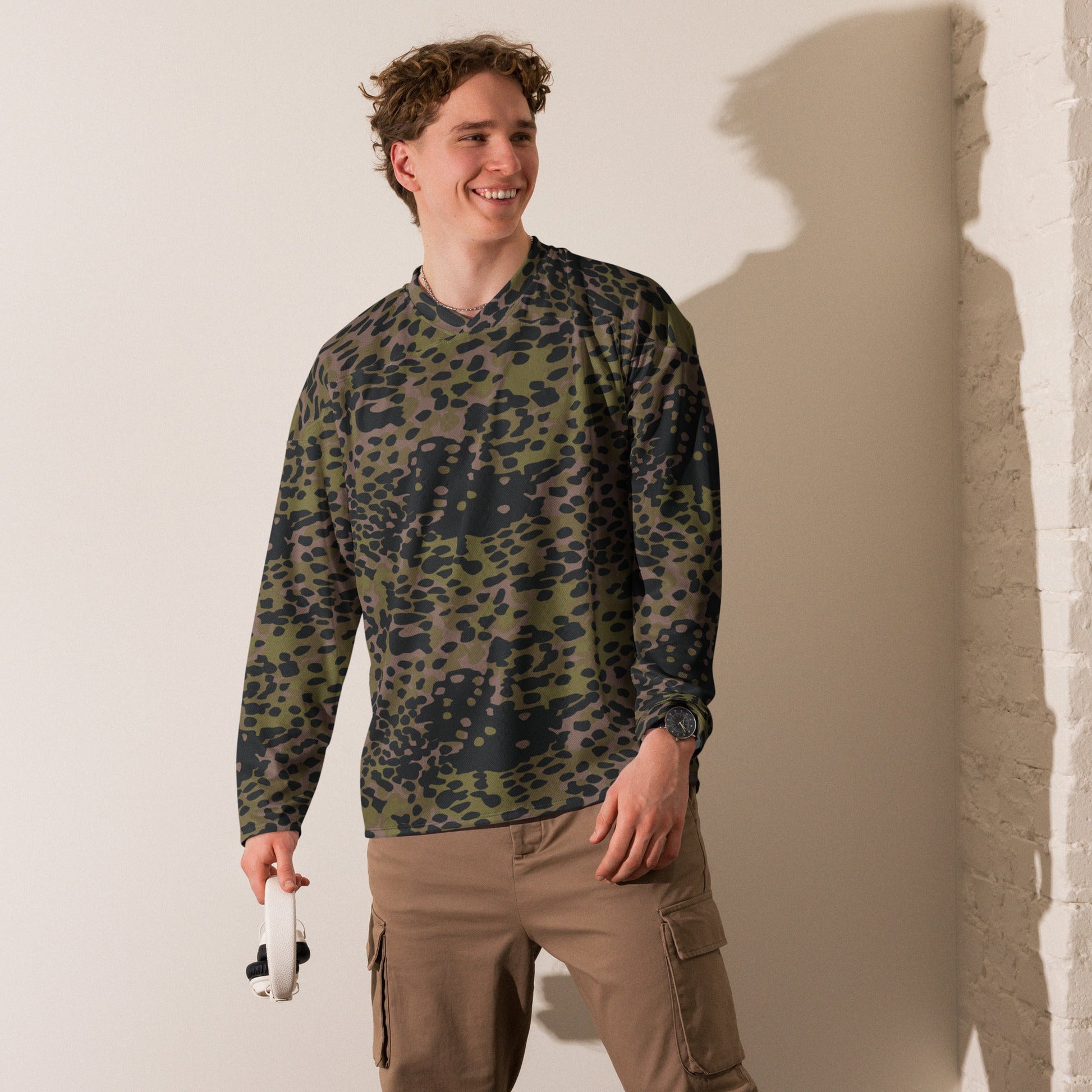 German Plane Tree Platanenmuster Summer CAMO hockey fan jersey Hockey Jerseys