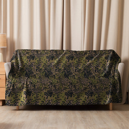 German Plane Tree Platanenmuster Summer CAMO Sherpa Blanket