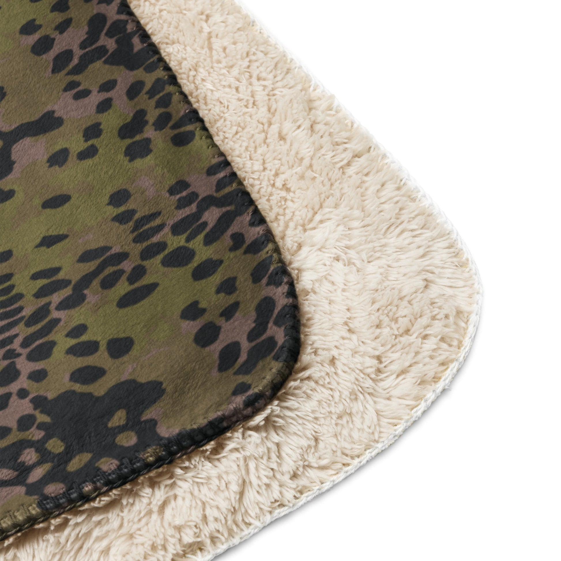 German Plane Tree Platanenmuster Summer CAMO Sherpa Blanket