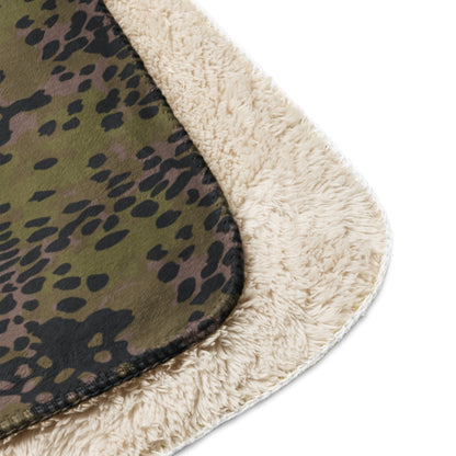 German Plane Tree Platanenmuster Summer CAMO Sherpa Blanket