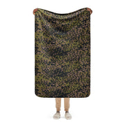 Plane Tree Platanenmuster Summer CAMO Sherpa Blanket - 37″×57″