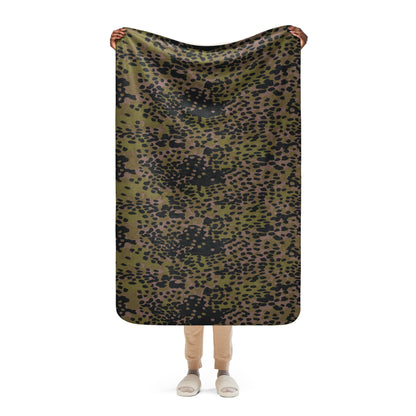 German Plane Tree Platanenmuster Summer CAMO Sherpa Blanket - 37″×57″