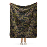 Plane Tree Platanenmuster Summer CAMO Sherpa Blanket - 50″×60″