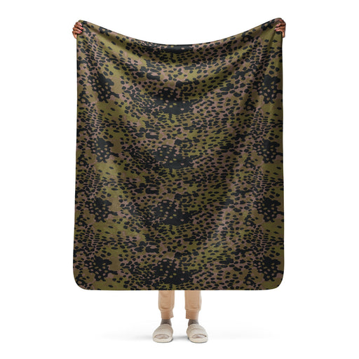 Plane Tree Platanenmuster Summer CAMO Sherpa Blanket - 50″×60″
