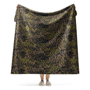 Plane Tree Platanenmuster Summer CAMO Sherpa Blanket - 60″×80″