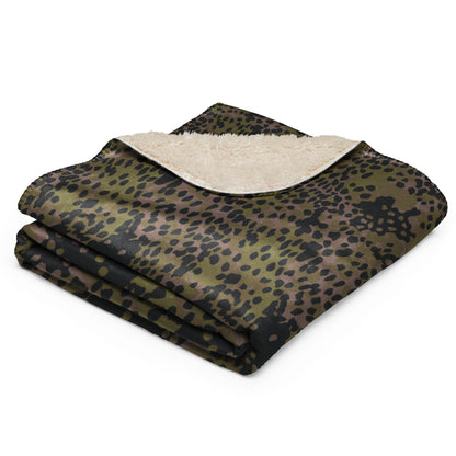 German Plane Tree Platanenmuster Summer CAMO Sherpa Blanket