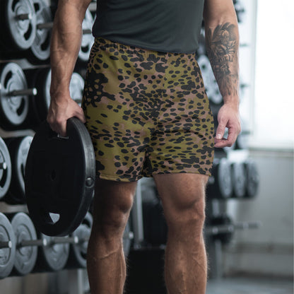 German Plane Tree Platanenmuster Summer CAMO Unisex Athletic Long Shorts XS