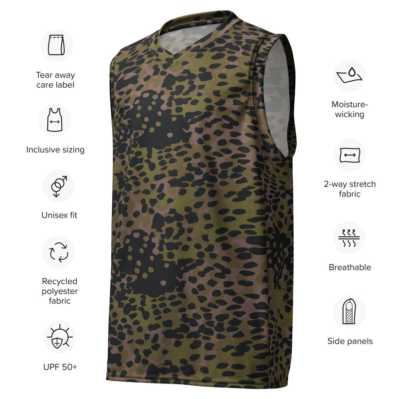 Plane Tree Platanenmuster Summer CAMO Unisex Basketball Jersey