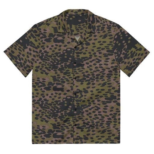 Plane Tree Platanenmuster Summer CAMO Unisex Short-Sleeve Button Shirt - 2XS - Button-Up
