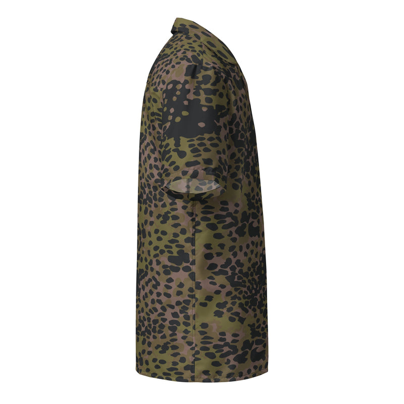 Plane Tree Platanenmuster Summer CAMO Unisex Short-Sleeve Button Shirt - Button-Up
