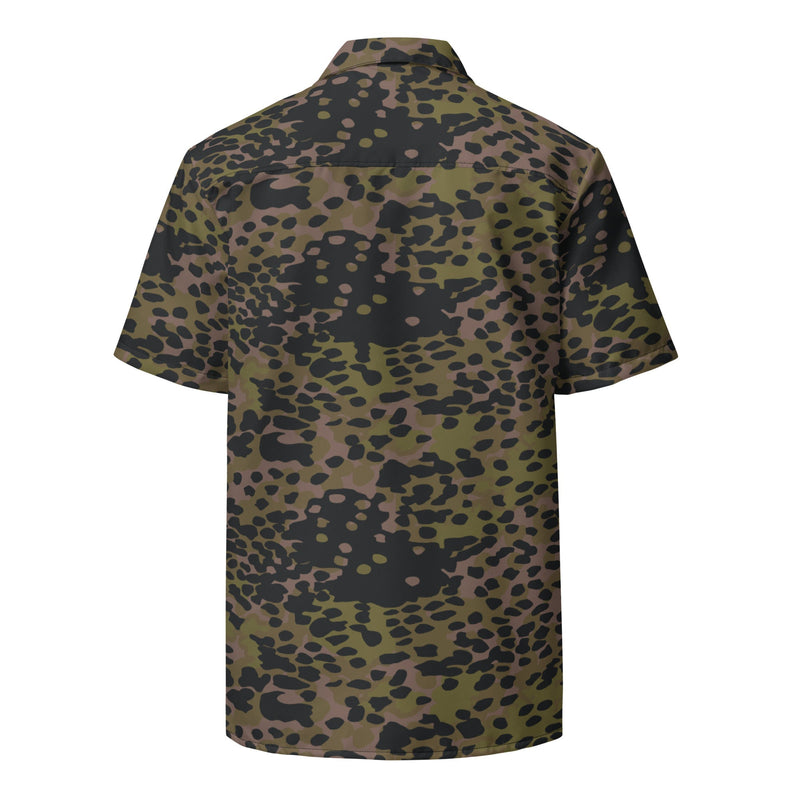 Plane Tree Platanenmuster Summer CAMO Unisex Short-Sleeve Button Shirt - Button-Up