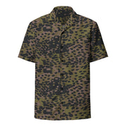 Plane Tree Platanenmuster Summer CAMO Unisex Short-Sleeve Button Shirt - Button-Up