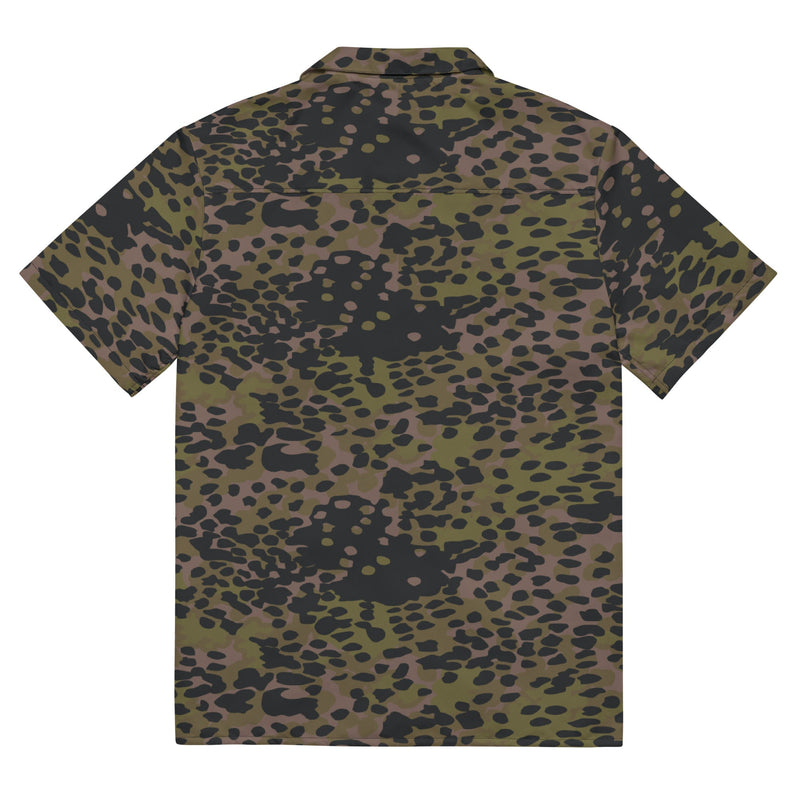 Plane Tree Platanenmuster Summer CAMO Unisex Short-Sleeve Button Shirt - Button-Up