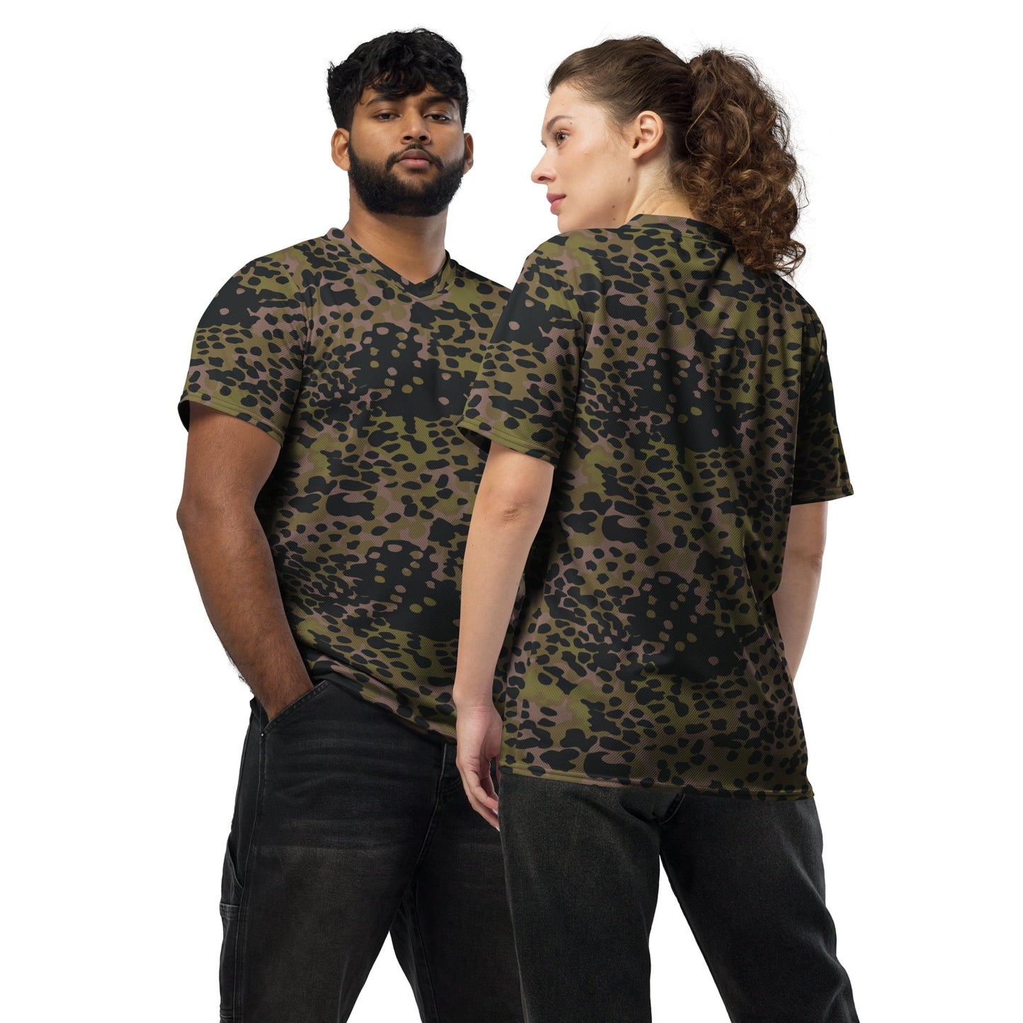 German Plane Tree Platanenmuster Summer CAMO unisex sports jersey 2XS Sports Jerseys