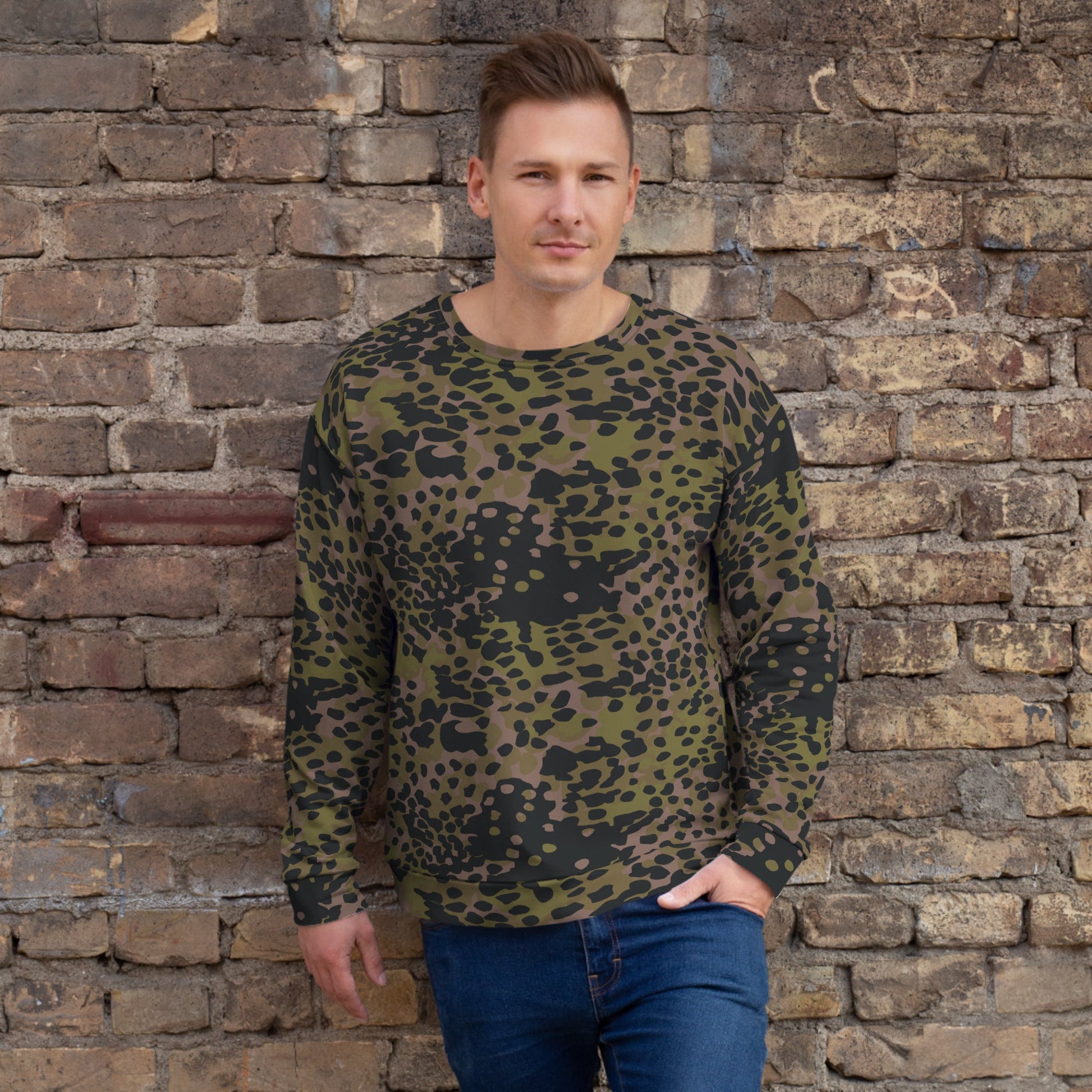 German Plane Tree Platanenmuster Summer CAMO Unisex Sweatshirt - XS - Sweatshirts