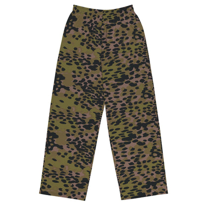 German Plane Tree Platanenmuster Summer CAMO unisex wide leg pants 2XS Wide Pants