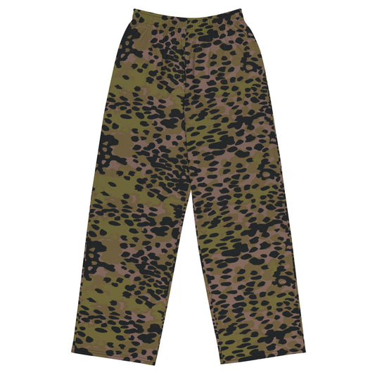 German Plane Tree Platanenmuster Summer CAMO unisex wide leg pants 2XS Wide Pants
