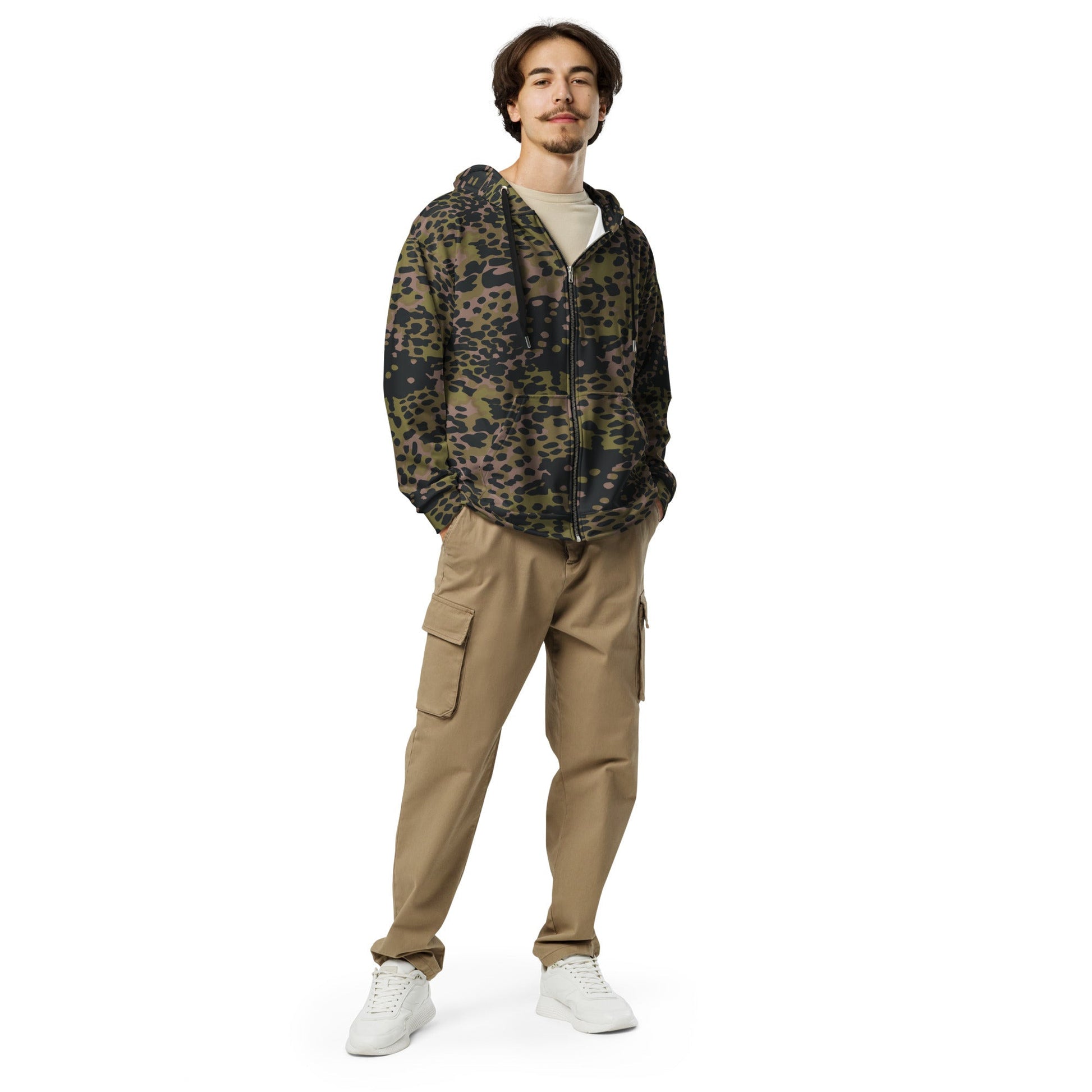 German Plane Tree Platanenmuster Summer CAMO Unisex zip hoodie Zip Hoodies