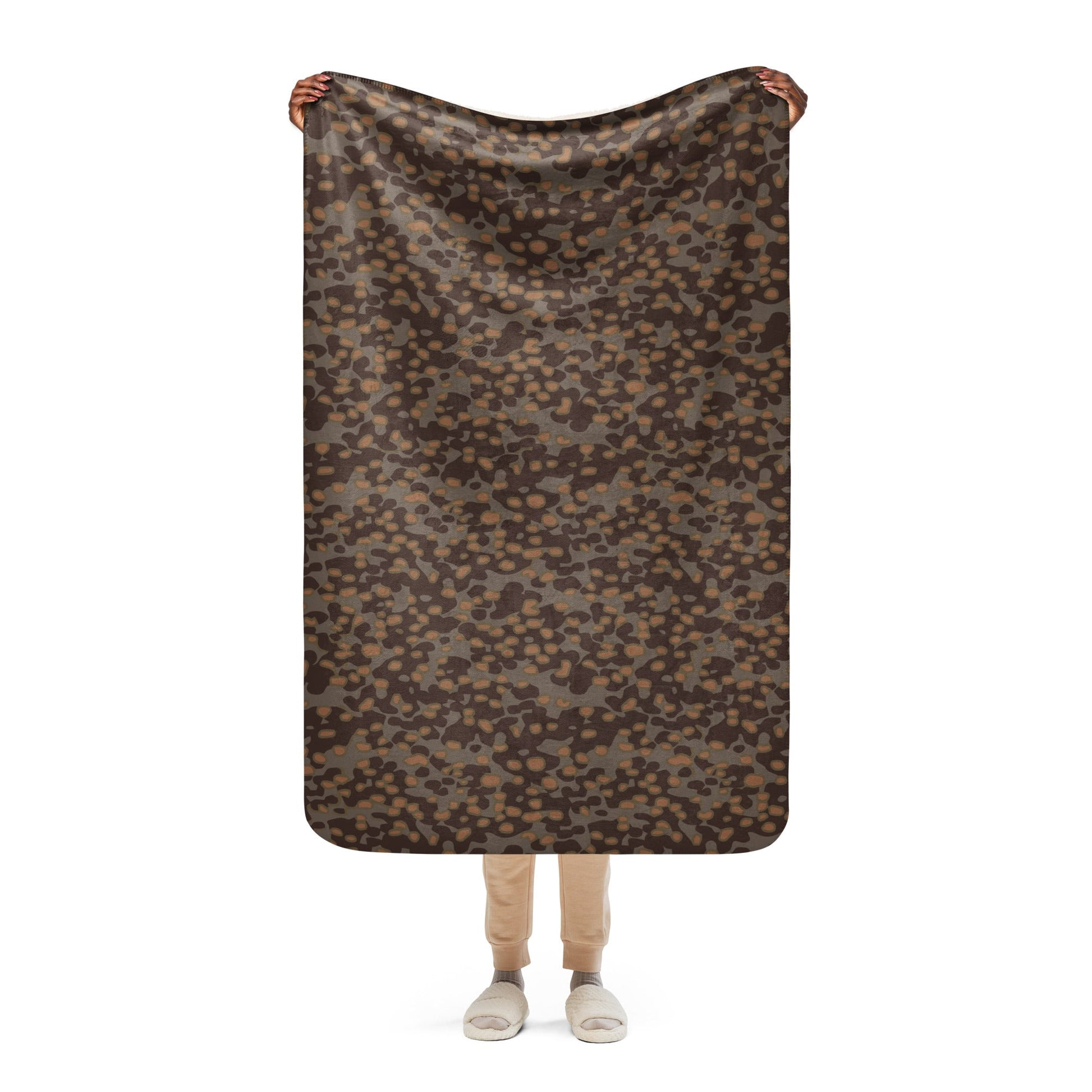 German Polyspot Autumn CAMO Sherpa blanket - 37″×57″ - Blanket