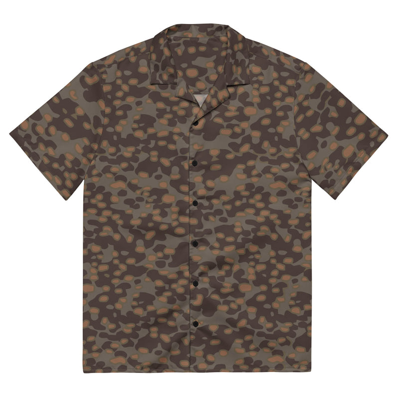 Polyspot Autumn CAMO Unisex Short-Sleeve Button Shirt - 2XS - Button-Up