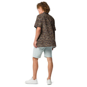 Polyspot Autumn CAMO Unisex Short-Sleeve Button Shirt - Button-Up
