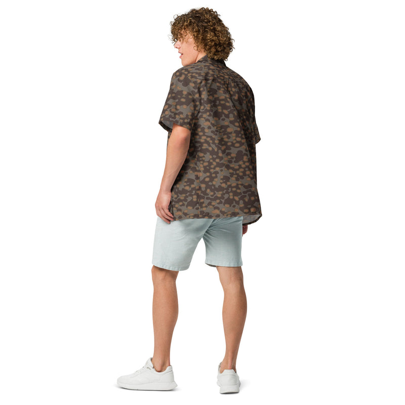 Polyspot Autumn CAMO Unisex Short-Sleeve Button Shirt - Button-Up