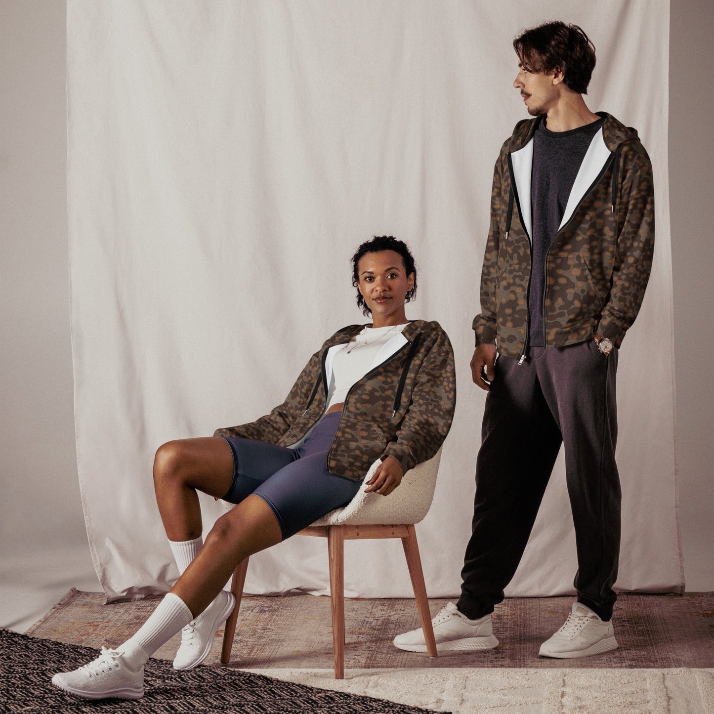 German Polyspot Autumn CAMO Unisex zip hoodie - Zip Hoodies