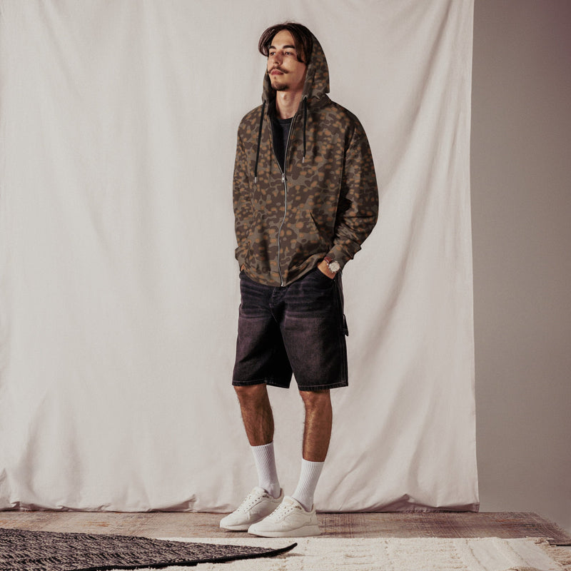 Polyspot Autumn CAMO Unisex Zip Hoodie