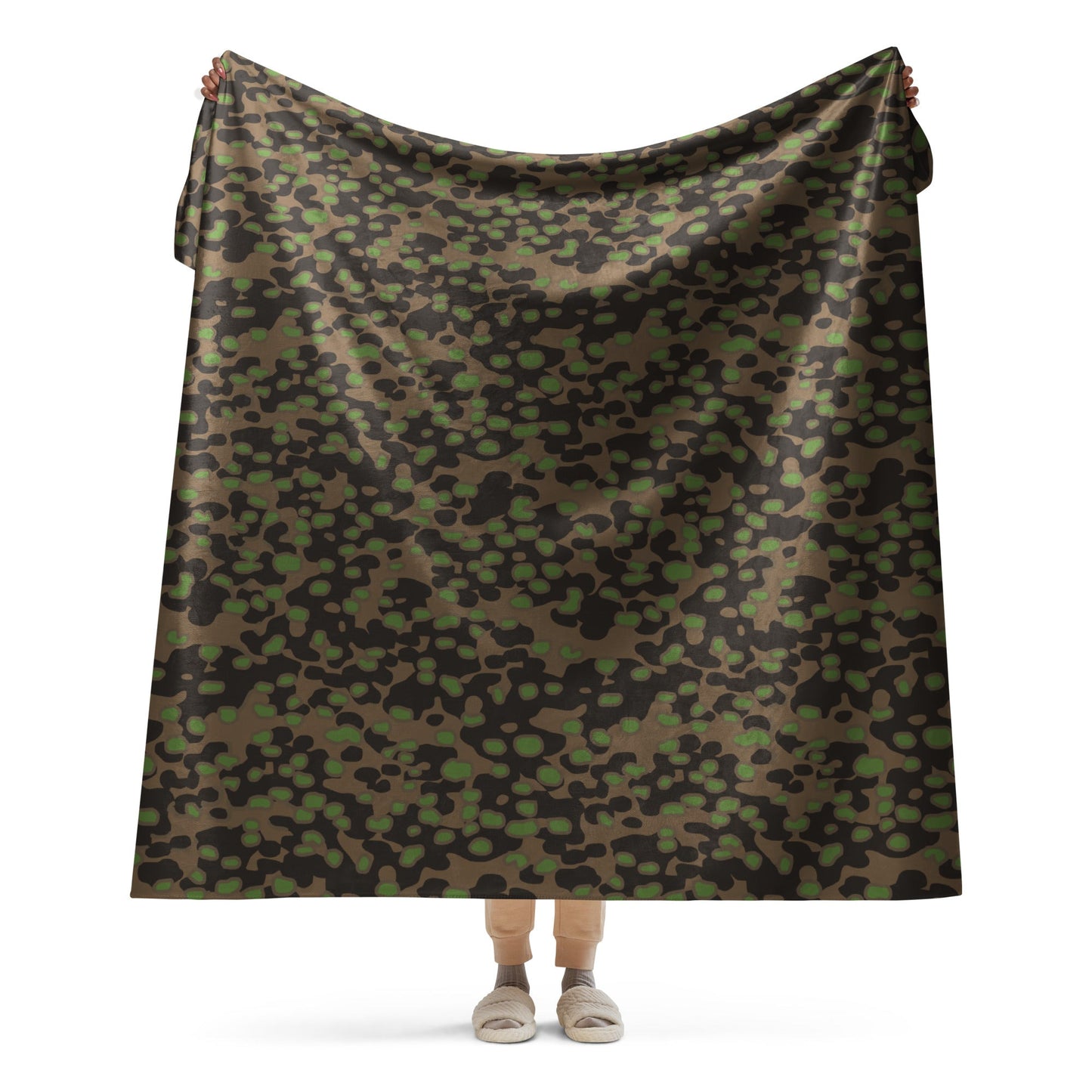 German Polyspot Spring CAMO Sherpa blanket - 60″×80″ - Blankets