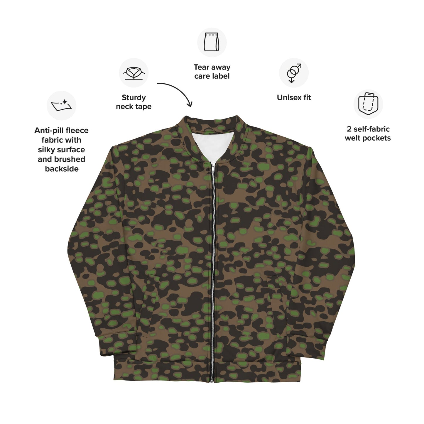 German Polyspot Spring CAMO Unisex Bomber Jacket - Jackets