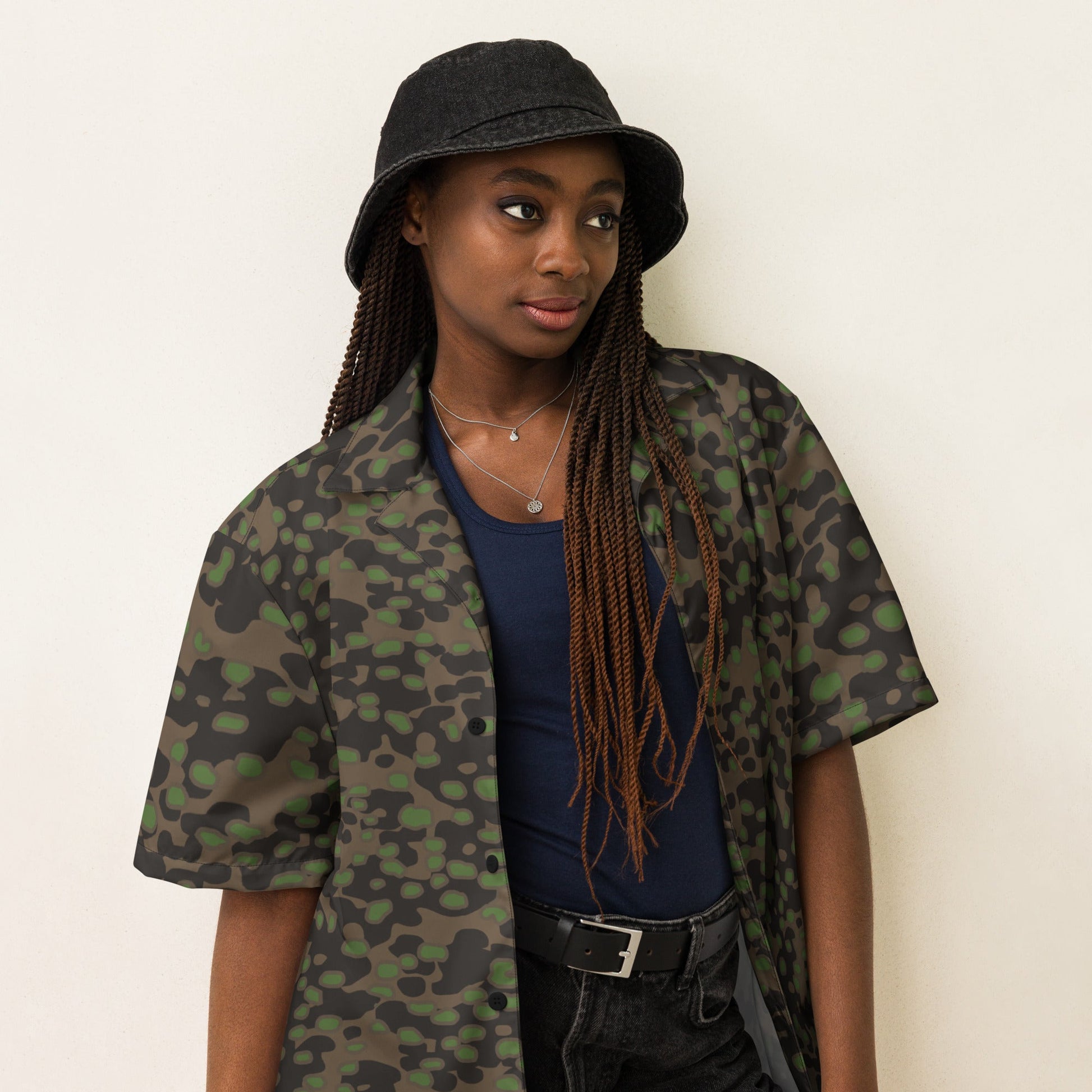 German Polyspot Spring CAMO Unisex button shirt - Button Shirts