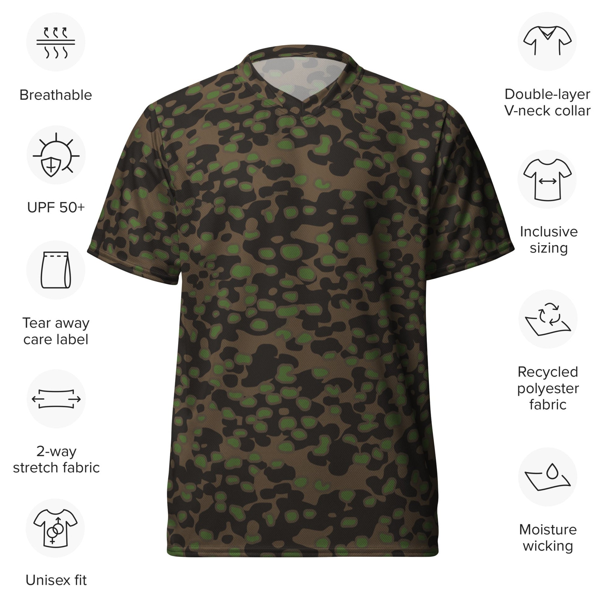 German Polyspot Spring CAMO unisex sports jersey - Sports Jerseys