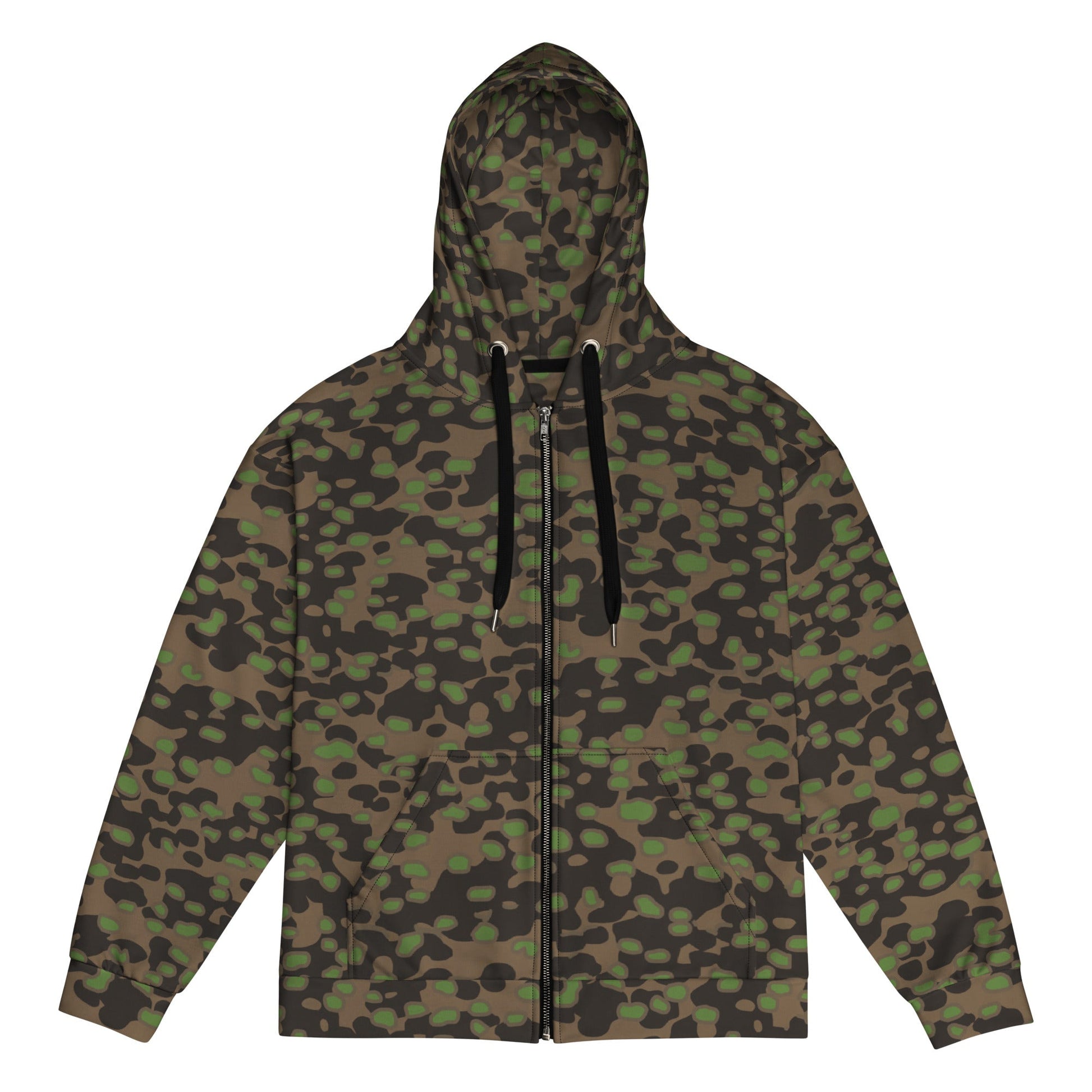 German Polyspot Spring CAMO Unisex zip hoodie - 2XS - Zip Hoodies