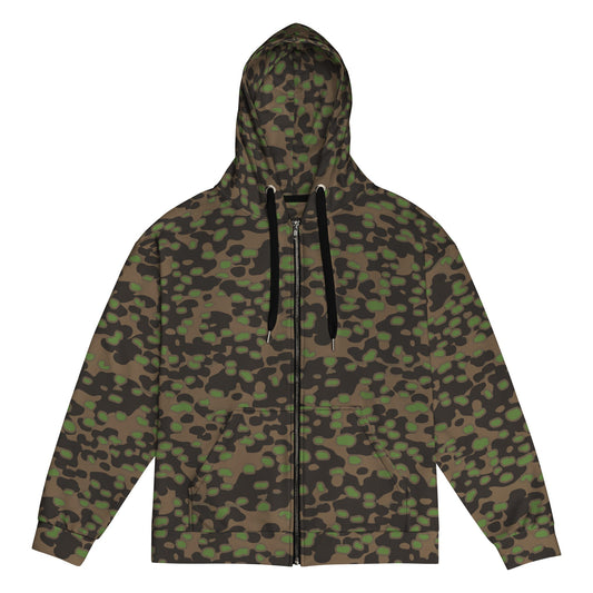 German Polyspot Spring CAMO Unisex zip hoodie - 2XS - Zip Hoodies