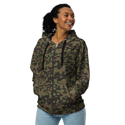 German Polyspot Spring CAMO Unisex zip hoodie - Zip Hoodies
