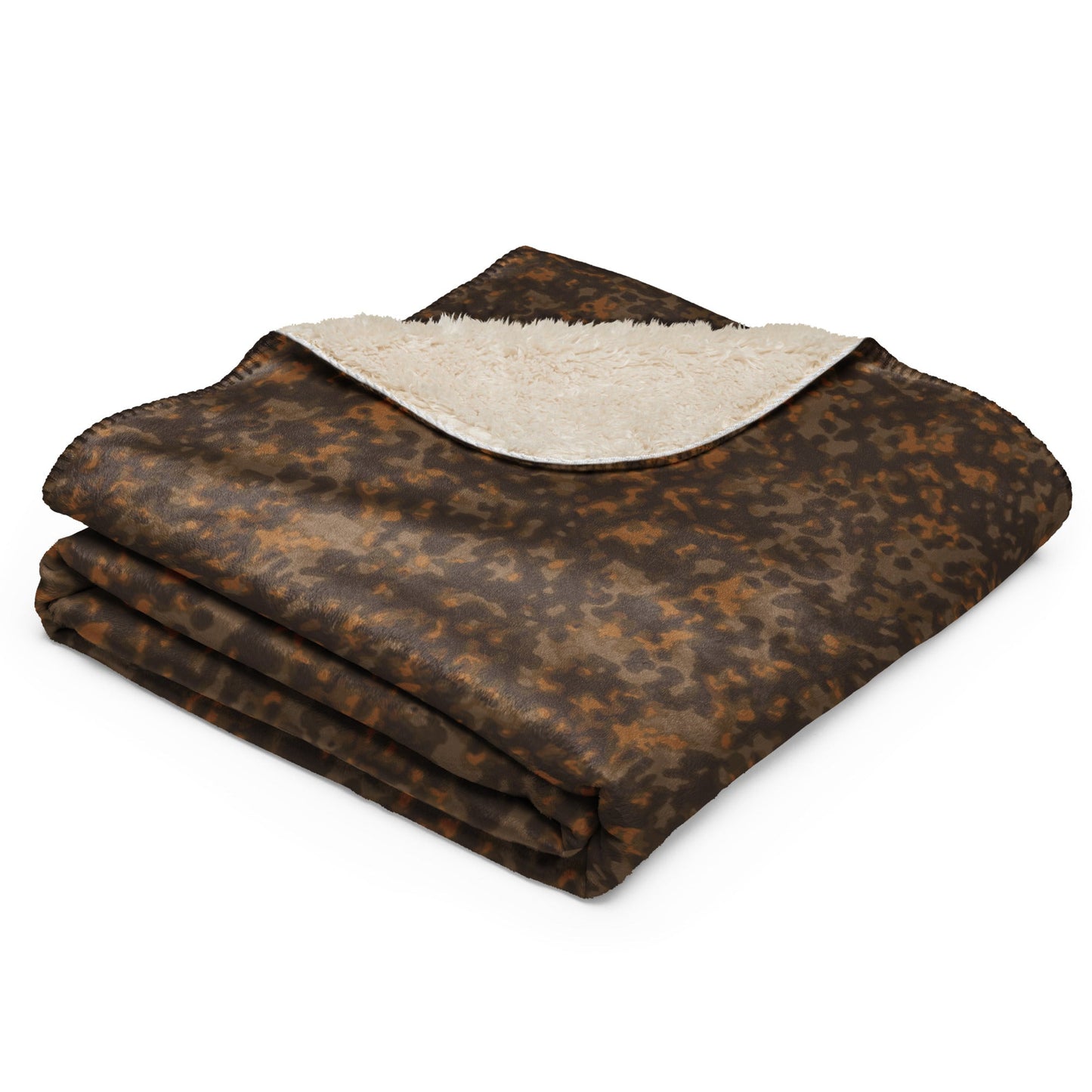 German Rauchtarnmuster Autumn CAMO Sherpa Blanket