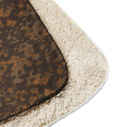 German Rauchtarnmuster Autumn CAMO Sherpa Blanket