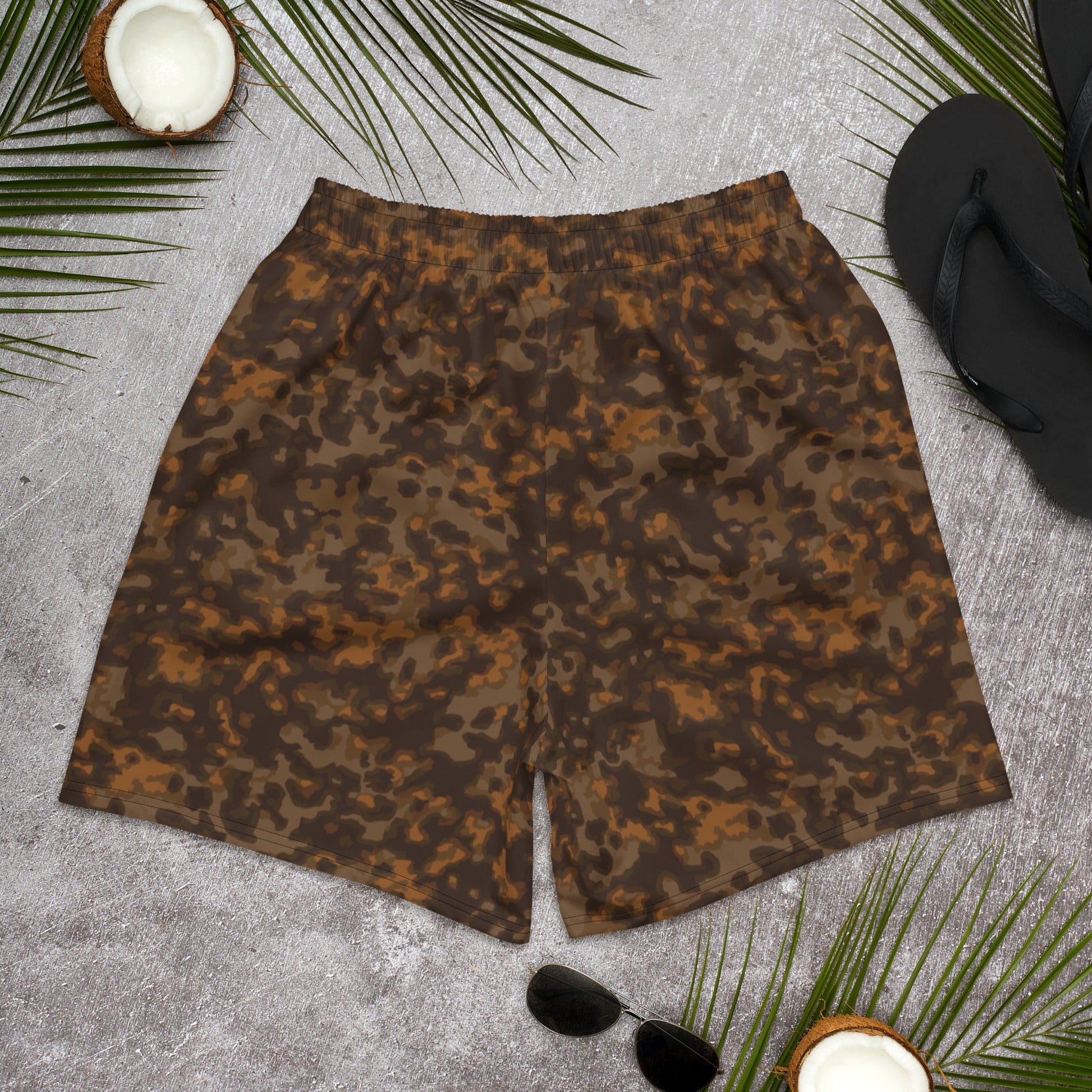 German Rauchtarnmuster Autumn CAMO Unisex Athletic Long Shorts