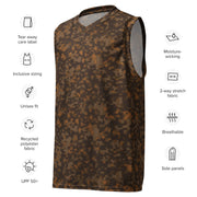 Rauchtarnmuster Autumn CAMO Unisex Basketball Jersey