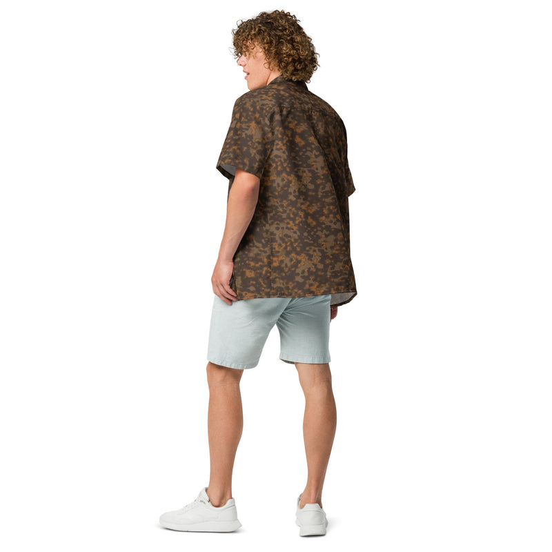 Rauchtarnmuster Autumn CAMO Unisex Short-Sleeve Button Shirt - Button-Up