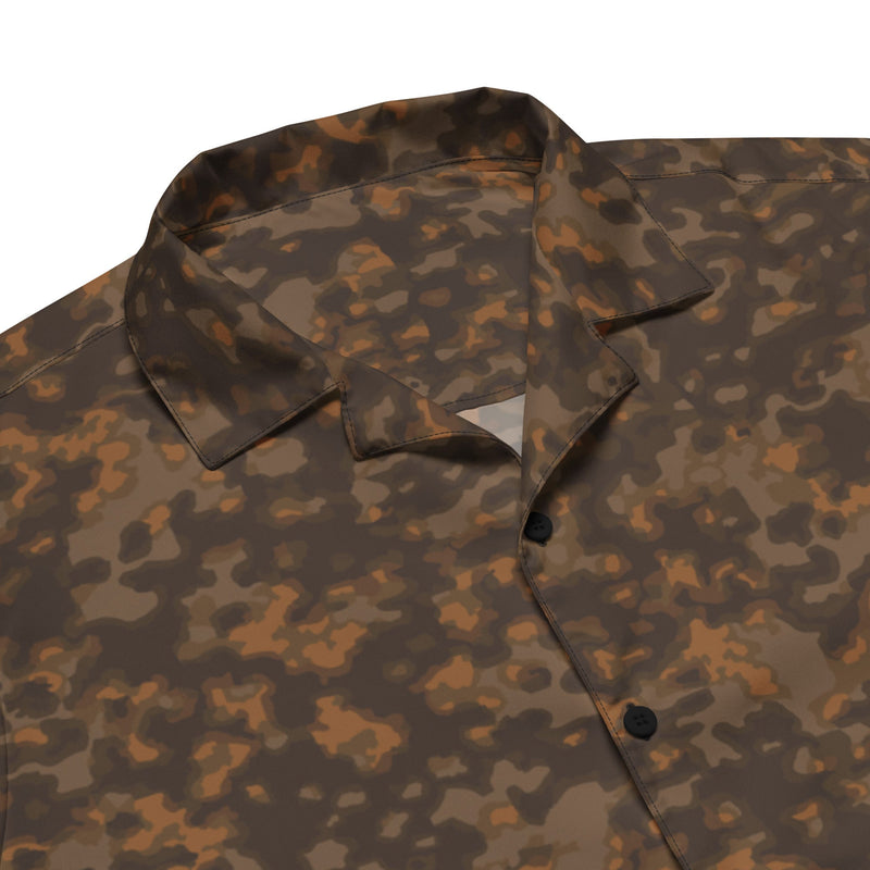 Rauchtarnmuster Autumn CAMO Unisex Short-Sleeve Button Shirt - Button-Up