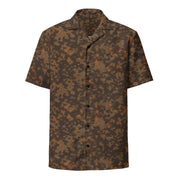Rauchtarnmuster Autumn CAMO Unisex Short-Sleeve Button Shirt - Button-Up