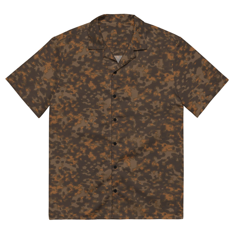 Rauchtarnmuster Autumn CAMO Unisex Short-Sleeve Button Shirt - 2XS - Button-Up